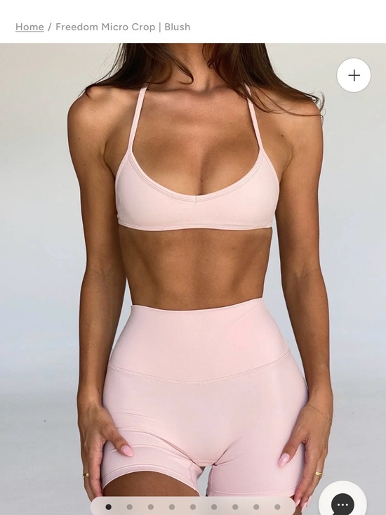 Crop Shop Boutique Other - Freedom Micro Top in Blush- MED